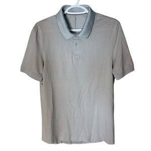 LULULEMON Men’s Tech Pique Polo Shirt Starch Blue Grey Live In Practice Medium